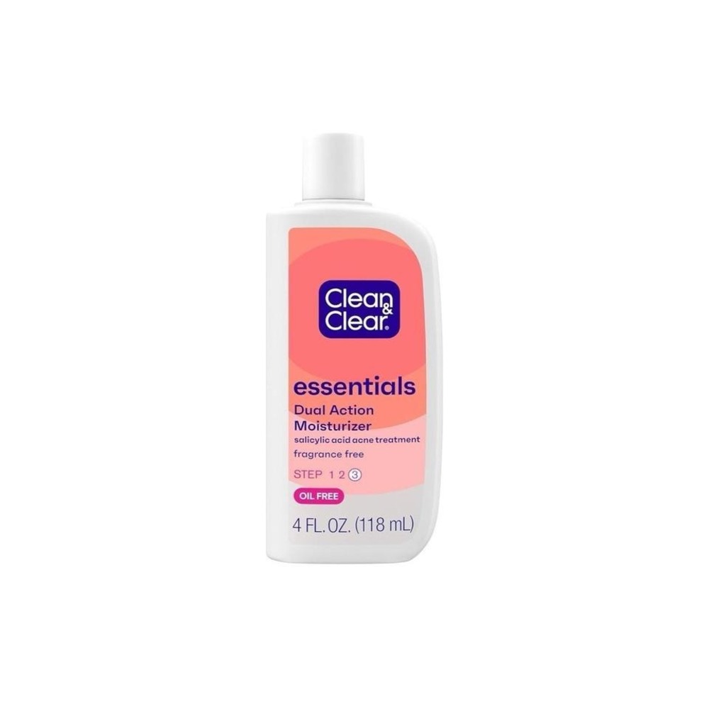 Clean‎ & Clear - Dual Action Moisturizer (4 fl oz) - Acne Oil-Free Face Lotion